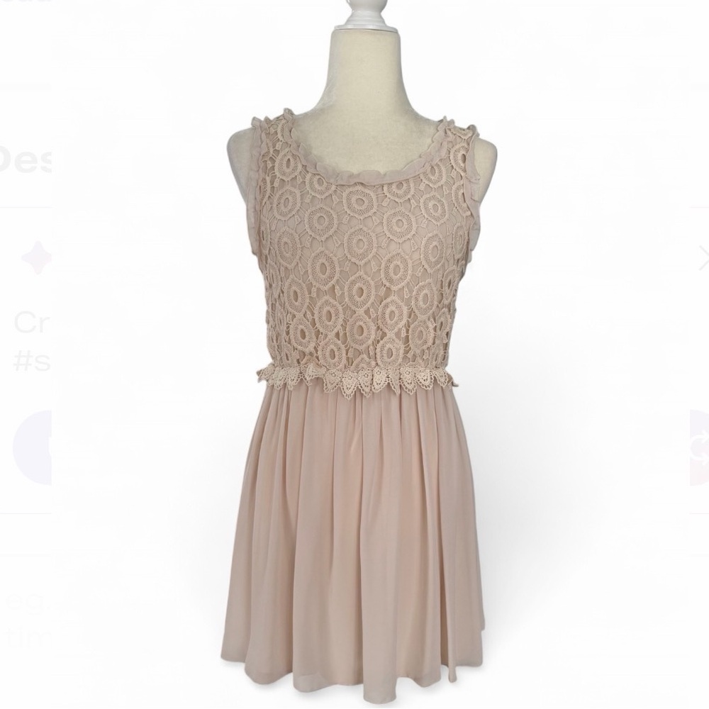 Anthropologie Ivory Lace Kids Dress